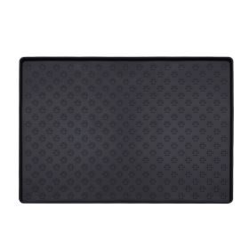 Spot Pet Mat, Waterproof And Easy To Clean Silicone Dog Mat, Cat Mat, Square Pet Placemat, Pet Supplies (Option: Black-Small)