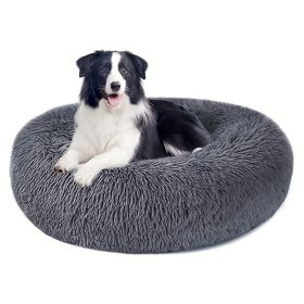 Non-Slip Dog Or Cat Beds Multiple Sizes, Calming Pet Beds For Indoor Cat Kennel Bed Pet Sofa, Round Cushion Cuddler Puppy Sofa, Machine Washable (Option: 70cm)