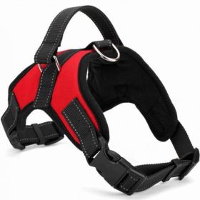 Dog Chest Strap Traction Rope Explosion proof Flushing Dog Chest Strap (Specifications (length * width): S, colour: black)