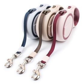 Retractable Dog Leash; Dog Walking Leash for Medium Large Dogs up to 110lbs; One Button Break & Lock ; Heavy Duty No Tangle (Specification (L * W): 3m, colour: pink)