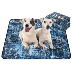 Qeils Washable Pee Pads for Dogs, 2 Pack Reusable Puppy Pads 36"x41" Super Absorbent Leakproof Dog Training Pads, Non-Slip Potty Pads for Floor, (size: 36"*41"(Pack of 2))